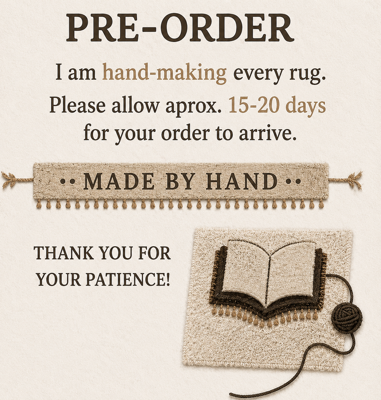 Customised Book Rugs